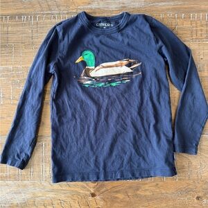 Crewcuts Blue Long Sleeve Shirt with Duck Design